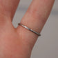 Vintage 3.97gr Platinum Old European Cut & Transitional 0.30ctw Diamond Ring Size 5.75