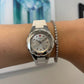 Michele Tahitian White Steel Silicone Box & Card MW12P000001 Jelly Bean Watch