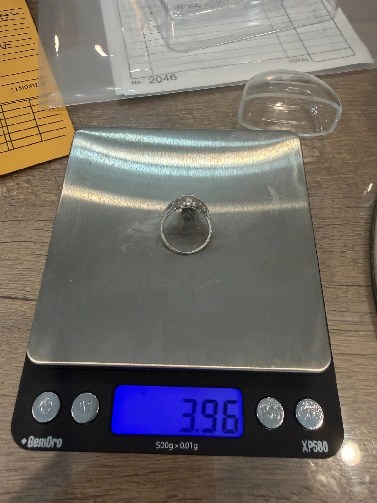 Vintage 3.97gr Platinum Old European Cut & Transitional 0.30ctw Diamond Ring Size 5.75