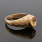 Devine & Co. - Men’s Custom 14K Yellow Gold 10MM Natural Citrine 10.72 Grams Ring Size 13.5 - 14k gold, yellow gold, ring...
