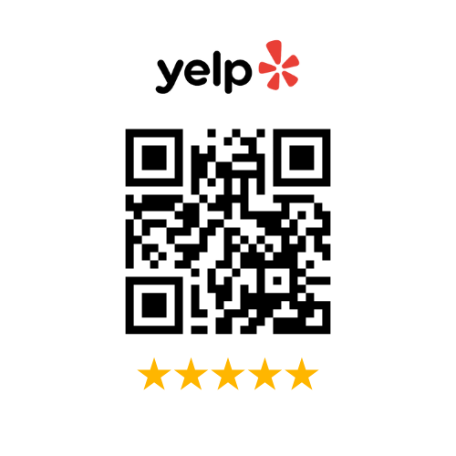 Yelp reviews QR code