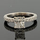 Consignment - Natural GIA Certified 1.21ct F VS1 14K Gold Cushion Diamond Engagement Ring Size 6 - 14k gold, diamond, ring...
