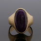 14K Yellow Gold 12.00 Grams Custom Purple Charoite Bezel Ring Size 10