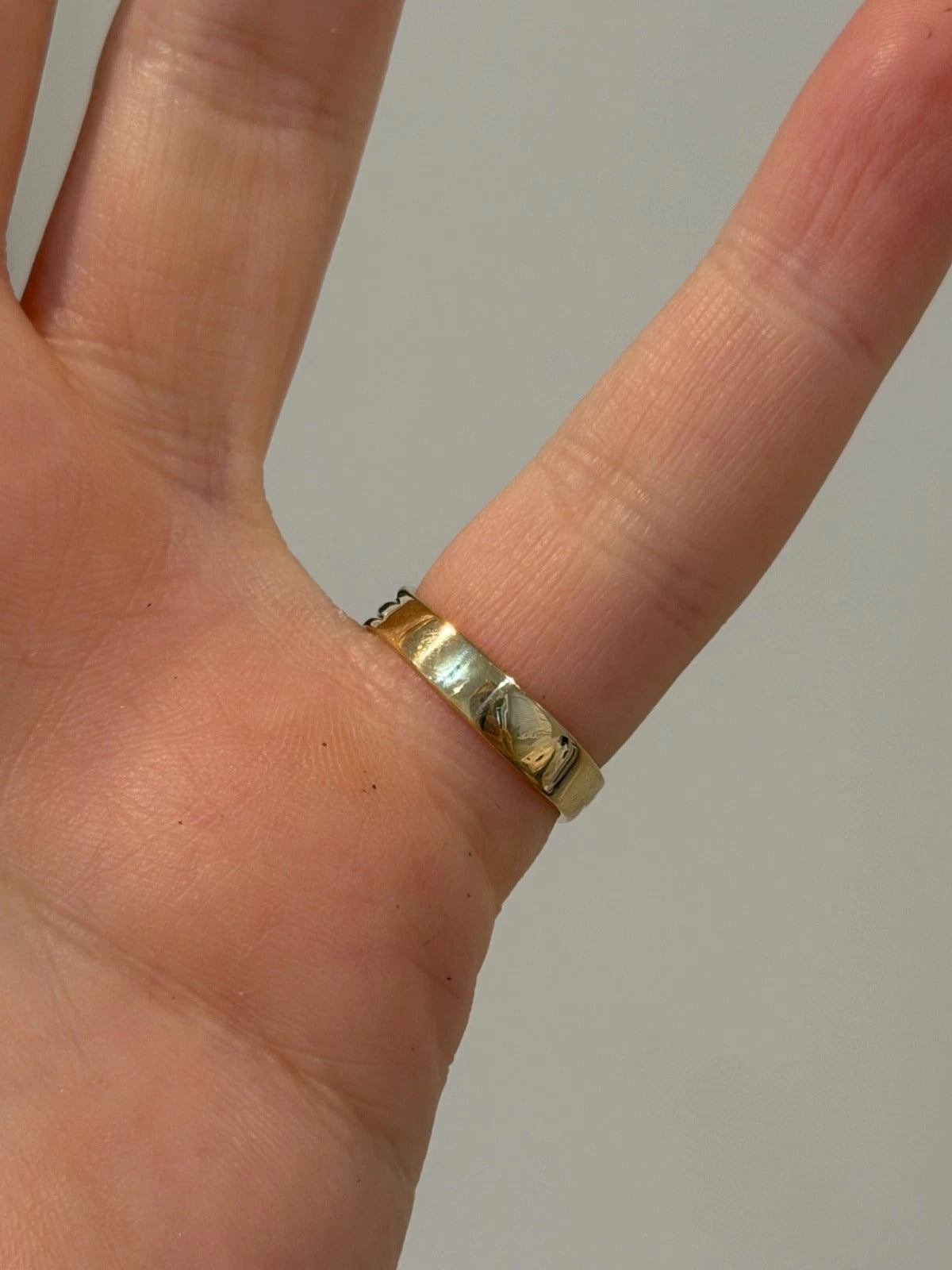 Vintage 14K Yellow Gold Old  1.00ct VS H-European Cut Diamond Ring Size 5