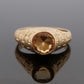 Devine & Co. - Men’s Custom 14K Yellow Gold 10MM Natural Citrine 10.72 Grams Ring Size 13.5 - 14k gold, yellow gold, ring...