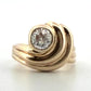 Vintage 14K Yellow Gold Old  1.00ct VS H-European Cut Diamond Ring Size 5