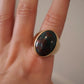 14K Yellow Gold 20.80 Grams Men’s Large Oval Cabochon Bloodstone Ring Size 14.5