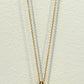 Consignment - Tiffany & Co. 18k Yellow Gold Mini Double Heart Tag Pendant Necklace - 18k gold, yellow gold, necklace - (im...