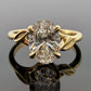 Custom Order: 18KY Oval Lab Grown Engagement Ring Leaf Design Size 8 2.18CT