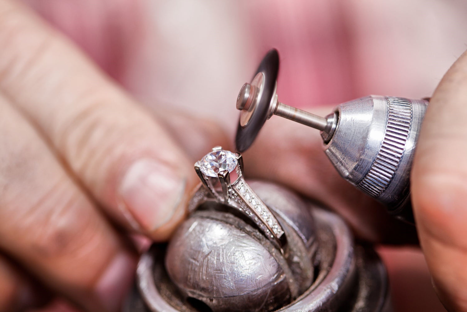 Jewelry Repair Polishing Engagement Ring Devine & Co Monterey CA
