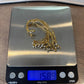 Custom 18K Yellow Gold Diamond Vine 1.00 ctw Natural Diamonds 15.89g Brooch