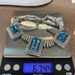 Custom 14K White Gold Natural Aquamarine & Diamond 46CTW Necklace Earring Suite - Devine & Co.