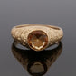 Devine & Co. - Men’s Custom 14K Yellow Gold 10MM Natural Citrine 10.72 Grams Ring Size 13.5 - 14k gold, yellow gold, ring...