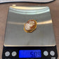 Vintage Shell Cameo 10K Gold Frame 5.08g Brooch Pendant 3cm x 2.5cm