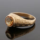 Devine & Co. - Men’s Custom 14K Yellow Gold 10MM Natural Citrine 10.72 Grams Ring Size 13.5 - 14k gold, yellow gold, ring...