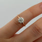 14K Rose Gold & White Gold 0.96ct Natural Diamond Solitaire Engagement Ring Size 4.25
