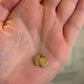 Consignment - Tiffany & Co. 18k Yellow Gold Mini Double Heart Tag Pendant Necklace - 18k gold, yellow gold, necklace - (im...