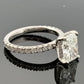 Consignment - Platinum Solitaire Diamond Natural Radiant 2.50ct F/VS2 GIA Engagement Ring Size 7 - platinum, diamond, ring...
