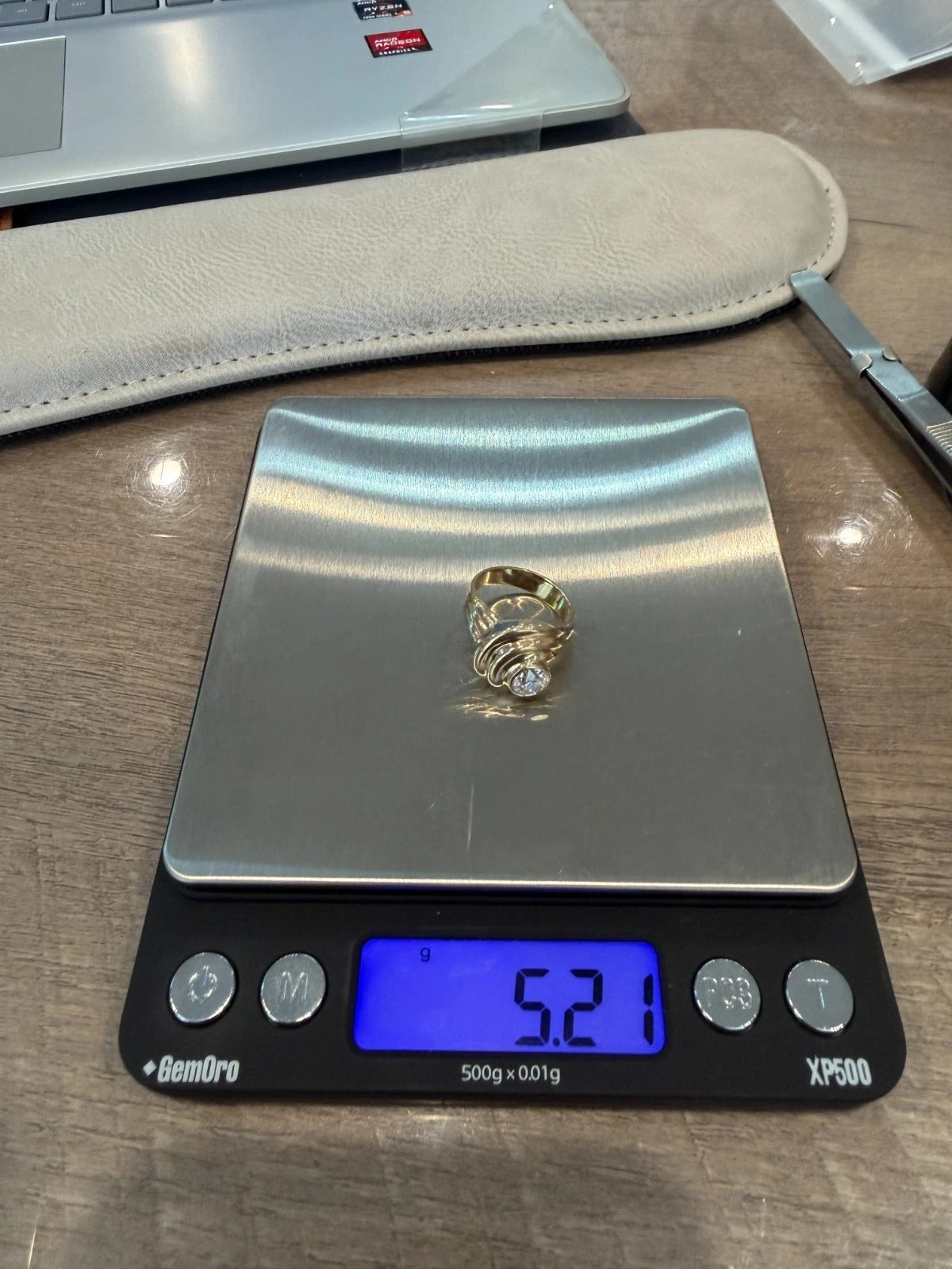 Vintage 14K Yellow Gold Old  1.00ct VS H-European Cut Diamond Ring Size 5