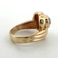 Vintage 14K Yellow Gold Old  1.00ct VS H-European Cut Diamond Ring Size 5
