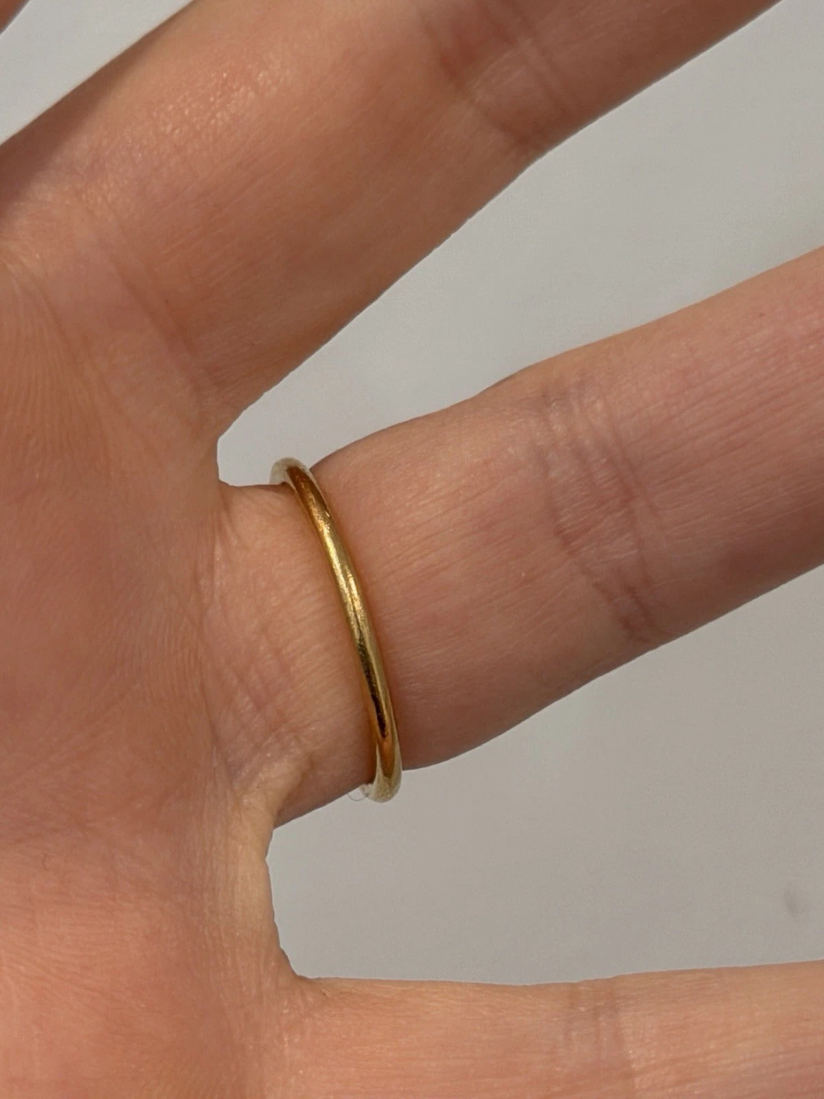 Consignment - Tiffany & Co. 18K Rose Gold 0.13 CTW T Diamond Wire Ring Size 7 - 18k gold, rose gold, diamond, ring - (imag...