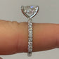 Consignment - Platinum Solitaire Diamond Natural Radiant 2.50ct F/VS2 GIA Engagement Ring Size 7 - platinum, diamond, ring...
