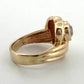 Vintage 14K Yellow Gold Old  1.00ct VS H-European Cut Diamond Ring Size 5