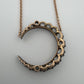 Antique Crescent Diamond Necklace 1.50CTW Old Mine Cut Silver & 14K/18K Gold - Devine & Co.