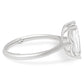 Crisscross Emerald Cut Moissanite Solitaire 3.50 Carat 14K - Devine & Co.