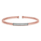 14K Italian Made Pave Diamond Bangle 0.50CTW - Devine & Co.