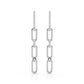 14K Paperclip Diamond Dangle Earrings 0.26CTW - Devine & Co.