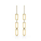 14K Paperclip Diamond Dangle Earrings 0.26CTW - Devine & Co.