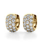 Pave Diamond Hoop Earrings 1.52 - 3.04CTW - Devine & Co.
