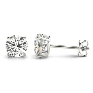 Round Brilliant Cut Lab Grown Diamond Studs 4CTW 14K