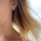 Scallop Droplette Cubic Zirconia Stud Earrings Sterling Silver - Devine & Co.