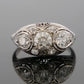 1920s Art Deco Old European Cuts Handmade Filigree 2.00CTW Platinum Diamond Ring