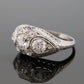 1920s Art Deco Old European Cuts Handmade Filigree 2.00CTW Platinum Diamond Ring
