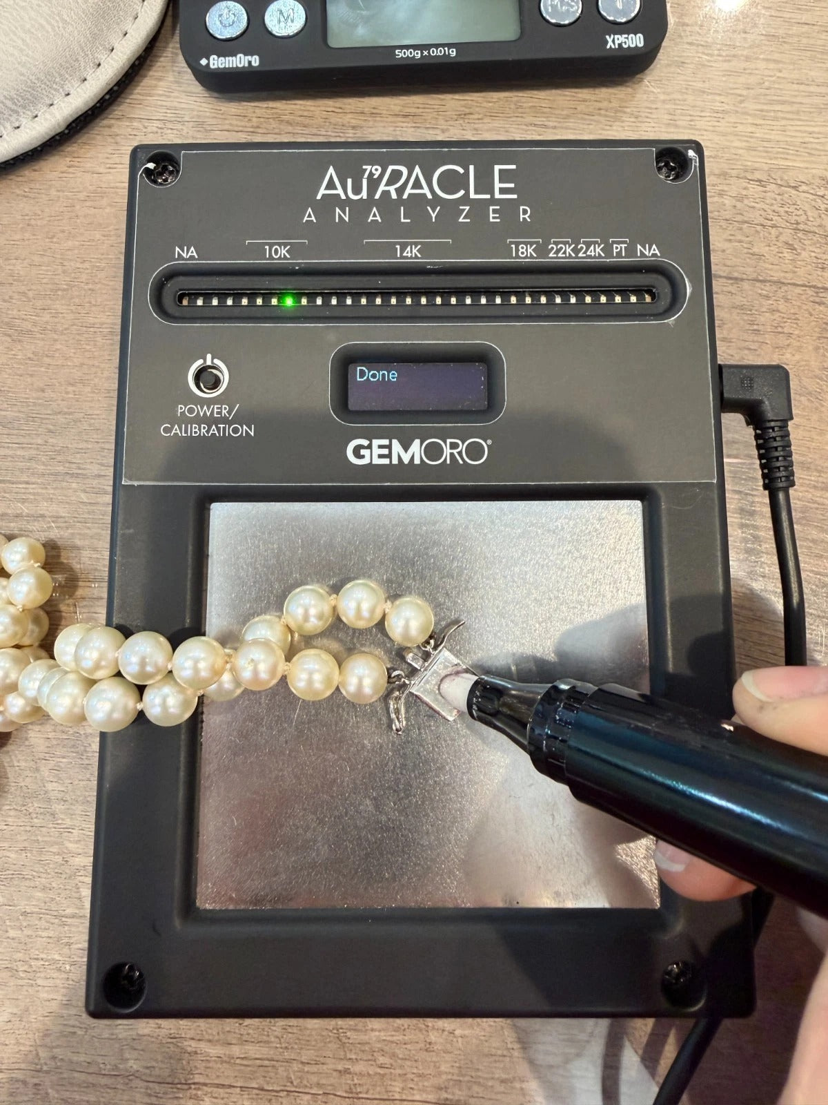 Vintage 10K White Gold Diamond Clasp Two-Strand Akoya Pearl Necklace