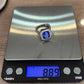 Elongated Cushion Natural Tanzanite & Round Diamond 6.29CT 14K White Gold Ring Size 8 - Devine & Co.