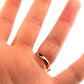 Estate Natural Round Ruby & Diamond 14K Rose Gold Three Row Band Size 6.25 - Devine & Co.