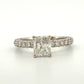 Consignment - Natural GIA Certified 1.21ct F VS1 14K Gold Cushion Diamond Engagement Ring Size 6 - 14k gold, diamond, ring...