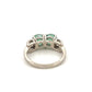 High Quality Natural Green-Blue Tourmaline & Diamond Platinum Ring 3ctw Sz 7.50 - Devine & Co.