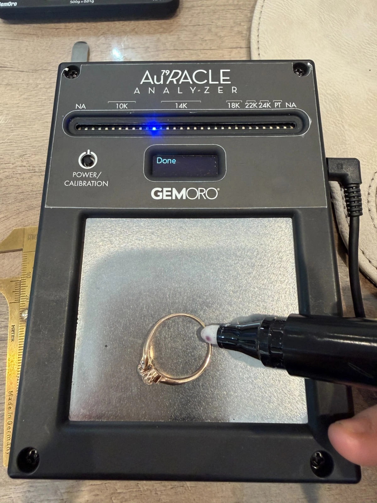 Antique 14K Rose Gold 0.40CTW Old Mine Cut Diamond 2-Stone Bypass Ring Size 9.75