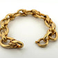 Heavy Italian 14K Yellow Gold  29.78 Grams 9”-15mm Wide Oval Link Bracelet