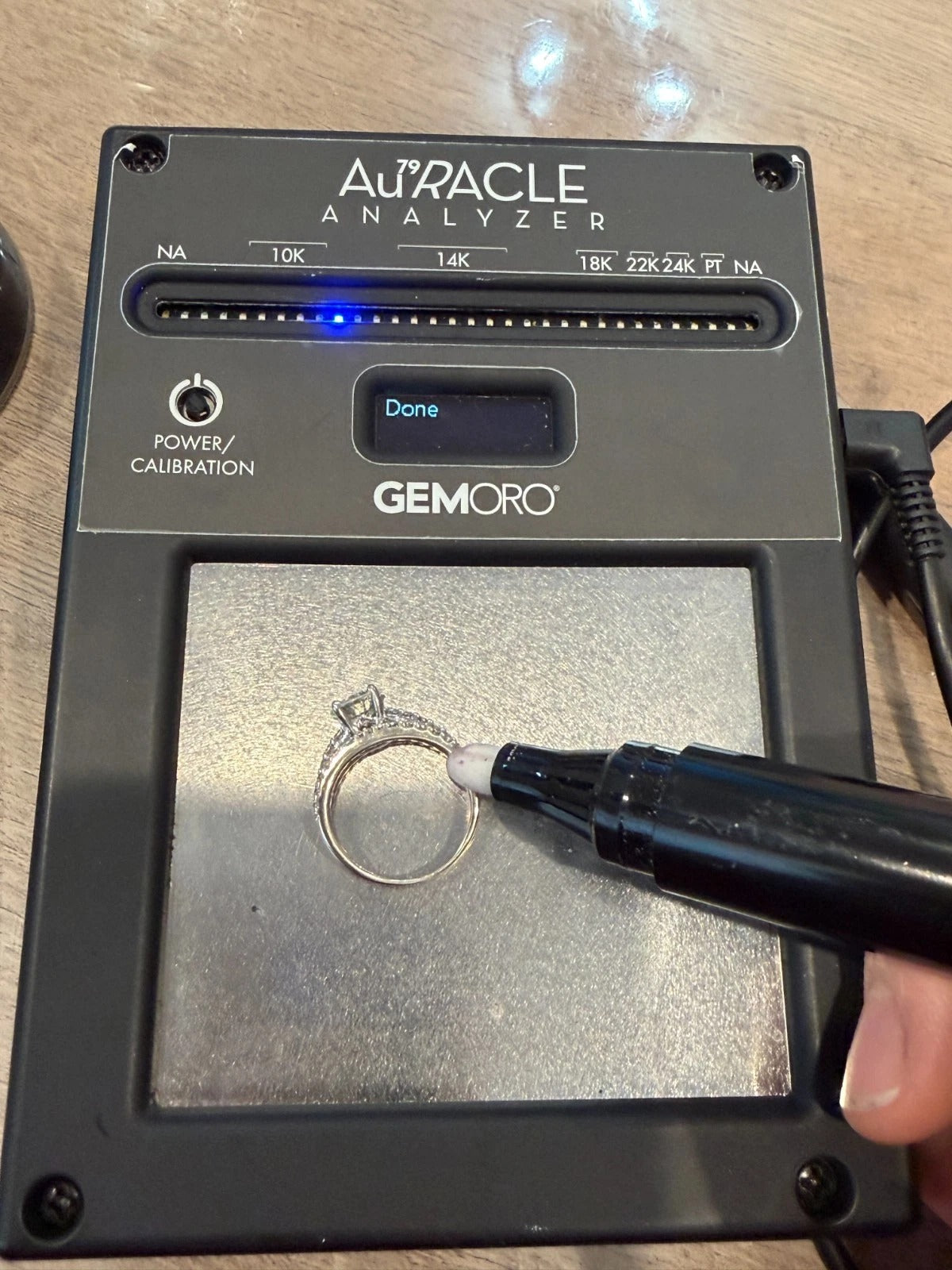 14K White Gold 1.30ct I2, H Round Brilliant Diamond Pave Engagement Ring Size 6.75