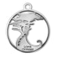 Lone Cypress Pebble Beach Wave Charm Pendant Sterling & Cubic Zirconia - Devine & Co.