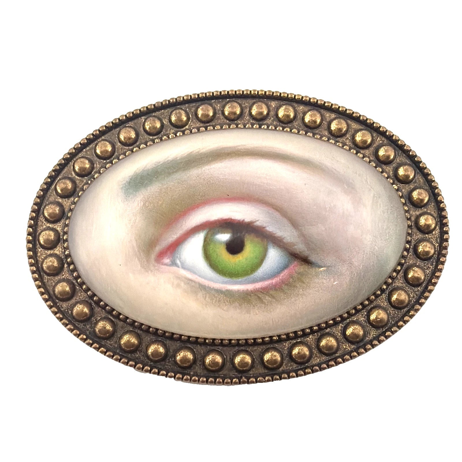 Mark Ryden Lovers Eye Brooch MR 2015 Limited Edition Dome Crystal Pin - Devine & Co.