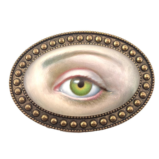 Mark Ryden Lovers Eye Brooch MR 2015 Limited Edition Dome Crystal Pin - Devine & Co.