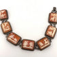 Antique Carved Shell Cameo Panel 800 Silver Italy 7.5" 21.61g Bracelet