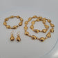 Na Hoku 18K Yellow Gold Pikake Diamond Necklace, Bracelet & Earrings Set 117.8gr - Devine & Co.